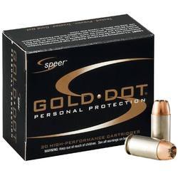 Speer Gold Dot 9MM +P 124GR HP 20RD Box #23617