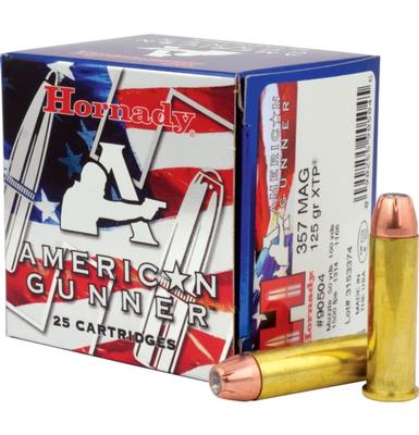Hornady American Gunner 357MAG 125GR XTP 25RD Box #90504