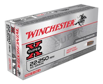 Winchester Super X 20-250REM 55GR PSP 20RD Box #X222501
