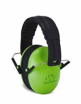  Walkers Hearing Protection Kids Folding Muff Lime Green # Gwp- Fkdm- Lg